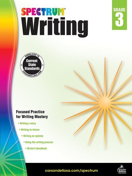 Title details for Spectrum Writing, Grade 3 by Spectrum - Available